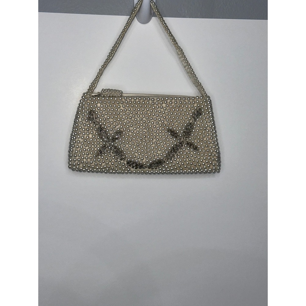 Lovely Antique Pearl Evening Bag with Deco‎ Design